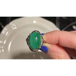 Malachite ring size 7